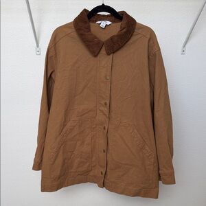 Old Navy Brown Tan Utility Jacket with Corduroy Collar